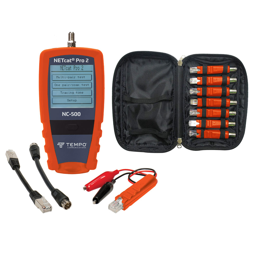 Tempo NETcat Pro NC-510 Wiring Tester Kit with Remotes