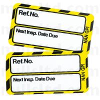 Nanotag Insert Yellow - Next Inspection Date Due (Individual)