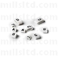 Oval Grip Marker Black on White Pack of 100 - Number 0-9