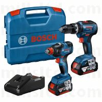 Bosch 18V Cordless Combi Drill & Impact Driver c/w 2x 5Ah