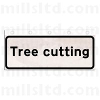 Tree Cutting - Supplementary Plate for 750mm Cone Signs
