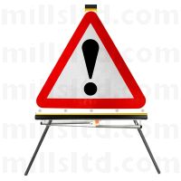 Exclamation Mark (Other Danger Ahead) Collapsible Road Sign 750mm