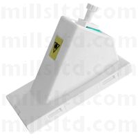 Mills PSP Simplex LC Module with Internal Safety Shutter - White