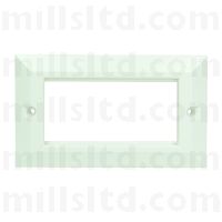 Fusion Double Gang Bevelled Faceplate
