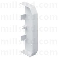Mono Plus 20 3 Compartment Dado Trunking End Cap EEC20WH