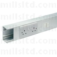 Marshall Tufflex Mono 10 Dado Trunking 100 X 50mm 3m ETB10WH ETL1WH