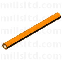 7 / 3.7mm Universal Drop Tube Orange 2x Black Stripe 1000m