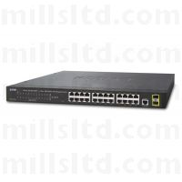 Planet GS-4210-24T2S 24 Port Managed Gigabit SFP Rackmount Switch 