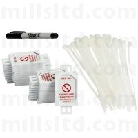 Microtag Insert Holder Kit (20x Microtag Holders, 40x 150mm Cable Ties, 1x Pen)