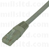 Fusion Cat 5e LS0H Grey Patch Lead 0.5m Pack Of 10