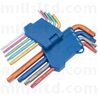 9 Piece Tx-Star Security Coloured Key Set