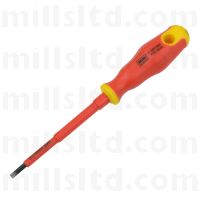 Mills MasterClass Screwdriver 1000V VDE Slotted 100 x 4mm