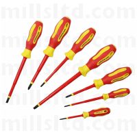 Mills 7 Piece 1000V VDE Screwdriver Set Slotted & Pozi