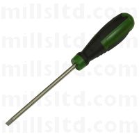 Titanium Screwdriver Slotted 3/16 x 4"