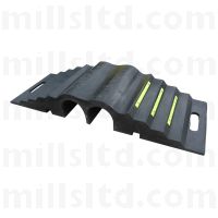 Two Channel Bridge Cable and Hose Ramp - 850 x 300 x 125mm
