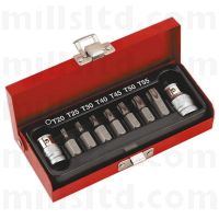 9 Piece Torx Bit & Holder Set T20 - T55