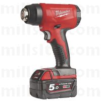 Milwaukee 18 BHG-502C M18 Heat Gun with 2x 5.0Ah Batteries & Charger