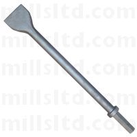 Belle Large Broad Chisel Breaker Steel 75 x 455mm - 32mm Hex Shank