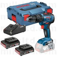 Bosch GSB18V-55 Combi Drill Driver with 2 x 2Ah Batteries
