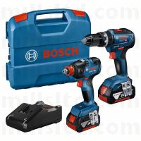 Bosch 18V Cordless Combi Drill & Impact Driver c/w 2x 5.0Ah