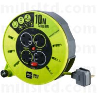 Cassette Cable Reel 240V 10m 13A 4 Socket