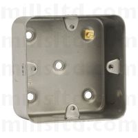 Metal Clad 40mm Back Box 1 Gang