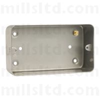 Metal Clad 40mm Back Box 2 Gang