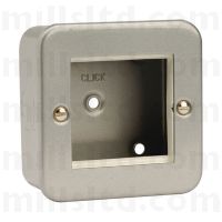 Metal Clad Faceplate With 40mm Backbox 1 Gang