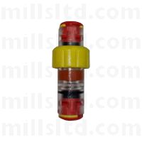 5mm Gas Block Straight Connector 0.9mm to 1.6mm Pk10