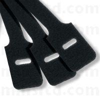 Hook & Loop Cable Tie 9 x 150mm Black Pkt 100