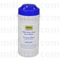 Mills Heavy Duty Antibacterial Hand Wipes - Tub of 75