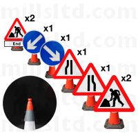 Mills Cone Sign Kit Full Chapter 8 for 750mm Cones