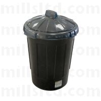 Heavy Duty 76 Litre Plastic Dustbin Complete with Lid