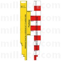 Trench Measuring Stick 1200mm x 195mm 