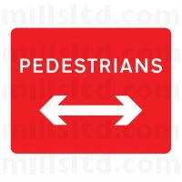 EnduraSign Pedestrians Reversible Plate Only