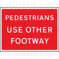 Quickfit Pedestrians Use Other Footway Plate 600 x 450mm - 300mm Centres