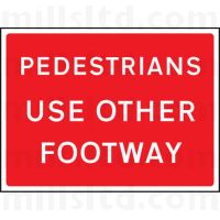 Quickfit Pedestrians Use Other Footway Plate 600 x 450mm - 300mm Centres