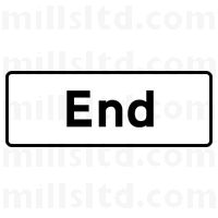 EnduraSign  750MM Supplementary "End Plate" Only