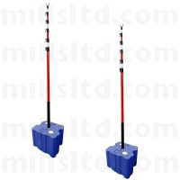 Height Restriction Goal Post Kit with Metroblock Water Filled Bases - Max 7.3m