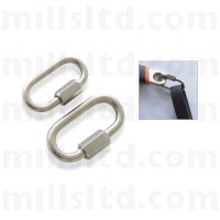 RidgeGear RTLC3 Screw Gate Karabiner for Tool Connection 40 x 20mm