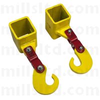 Mills Fused Link and Hook for Hydraulic Manhole Lifter (Pair)