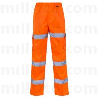 Hi Vis Orange Combat Trousers Waist 32" - Regular