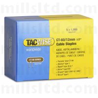 Tacwise CT-60/12 12mm Staples Box of 5000 (5 x 1000) Galvanised