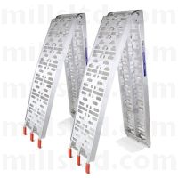 Hyundai Pair of Folding Aluminium Loading Ramps, 225cm Length x 28cm Wide -  Capacity 340kg