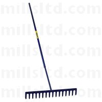 Asphalt Rake Steel Shaft - 16 Teeth Square