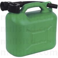 Plastic Fuel Can Green 5 Litres