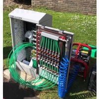FTTH Microduct Testing Rig (Pressurise, Calibrate & Catch) 8 Way