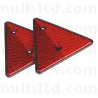 Rear Reflective Red Triangle - Pair