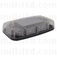 Amber SMD LED Mini Light Bar 50W with Magnetic Base - 12 / 24V 