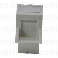 LJ6C Angled Shutter for Cat6a Keystone Jack
